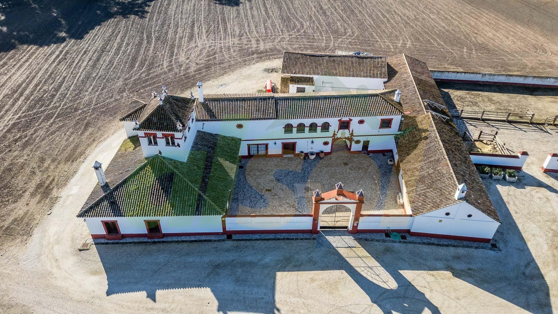 Vista exterior de Finca rústica en venda en La Puebla de Cazalla amb Aire condicionat, Calefacció i Alarma
