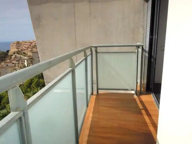 Terrasse von Maisonette zur Miete in Calpe / Calp mit Klimaanlage, Heizung und Terrasse