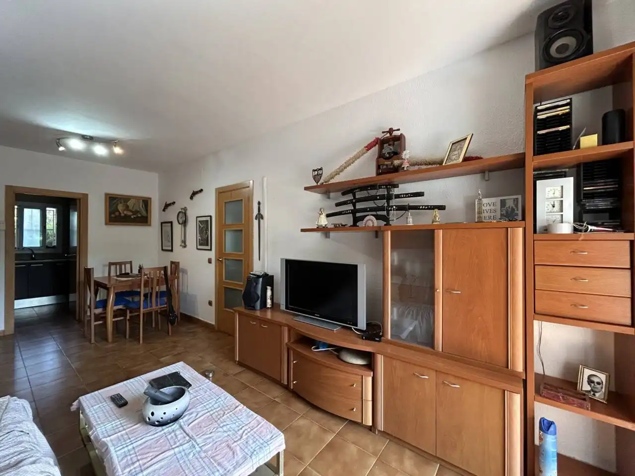Sala d'estar de Pis en venda en Cubelles amb Calefacció, Jardí privat i Terrassa