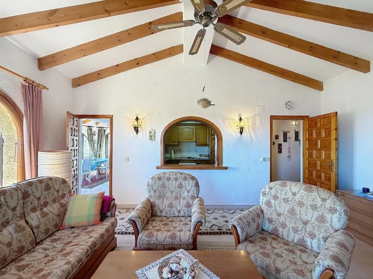 Sala de estar de Casa o chalet en venta en Benitachell / El Poble Nou de Benitatxell con Aire acondicionado, Calefacción y Jardín privado