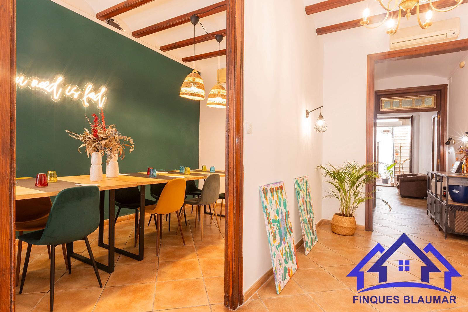 Dining room of Premises to rent in Arenys de Mar  with Air Conditioner and Furnished