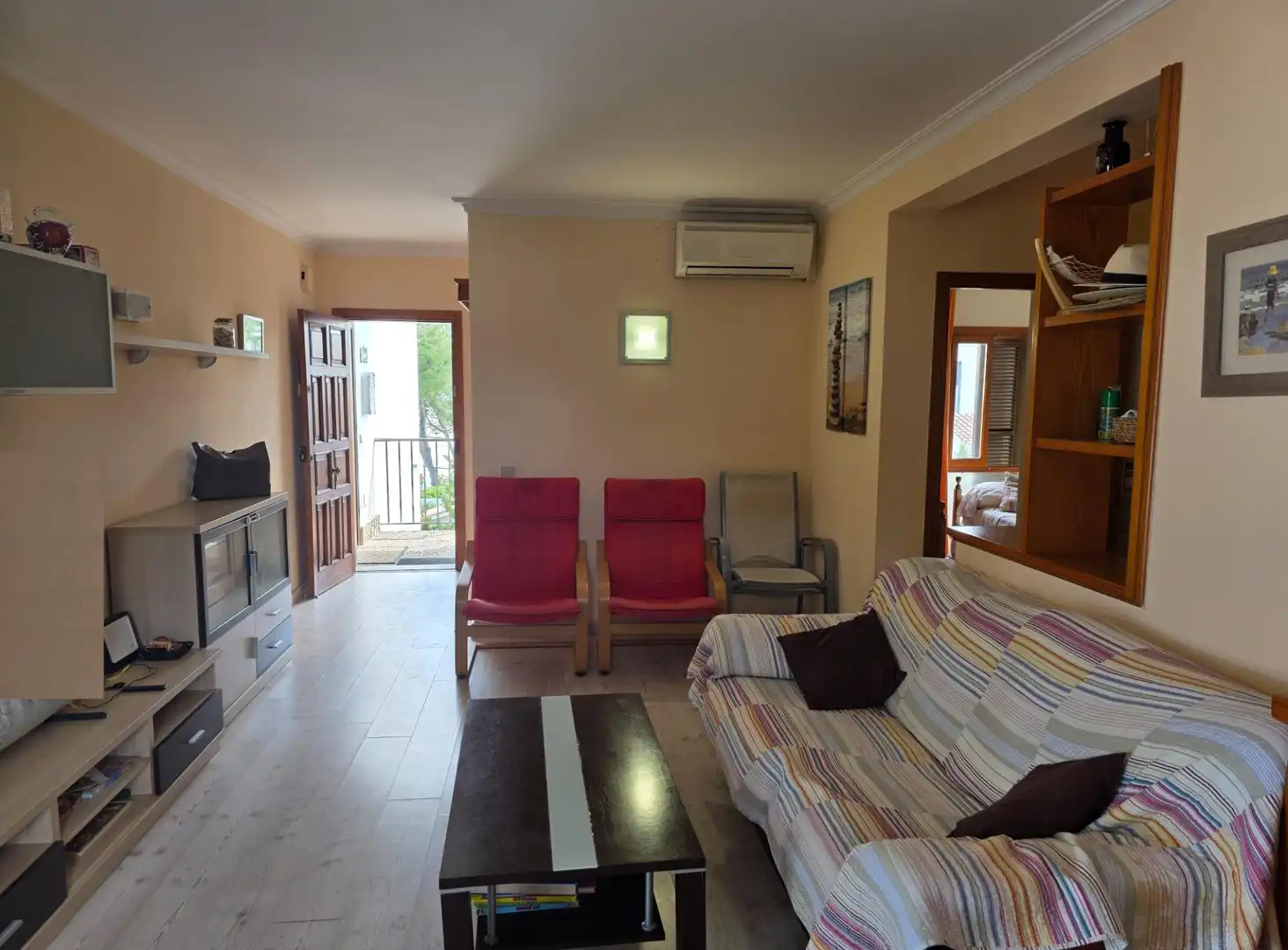 Sala d'estar de Àtic en venda en Alcúdia amb Aire condicionat, Jardí privat i Terrassa