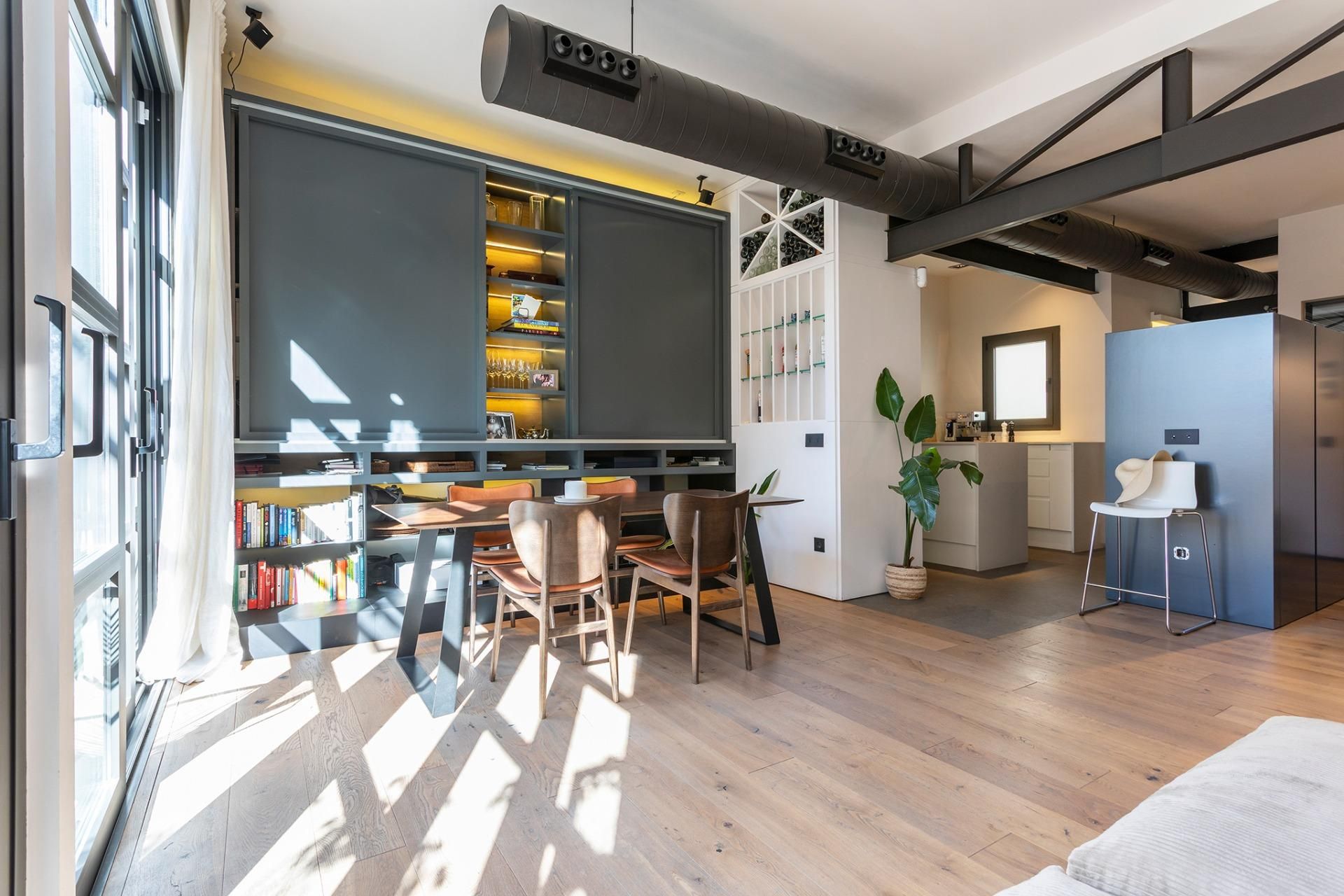 Dining room of Loft to rent in  Barcelona Capital  with Heating, Balcony and Alarm