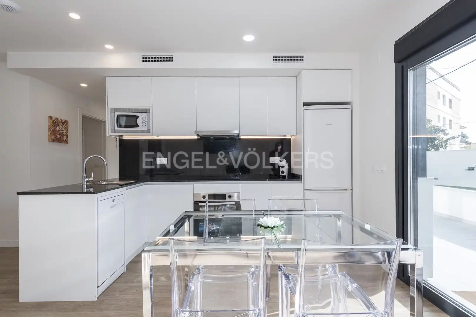 Kitchen of Flat for sale in Cubelles  with Air Conditioner, Heating and Terrace