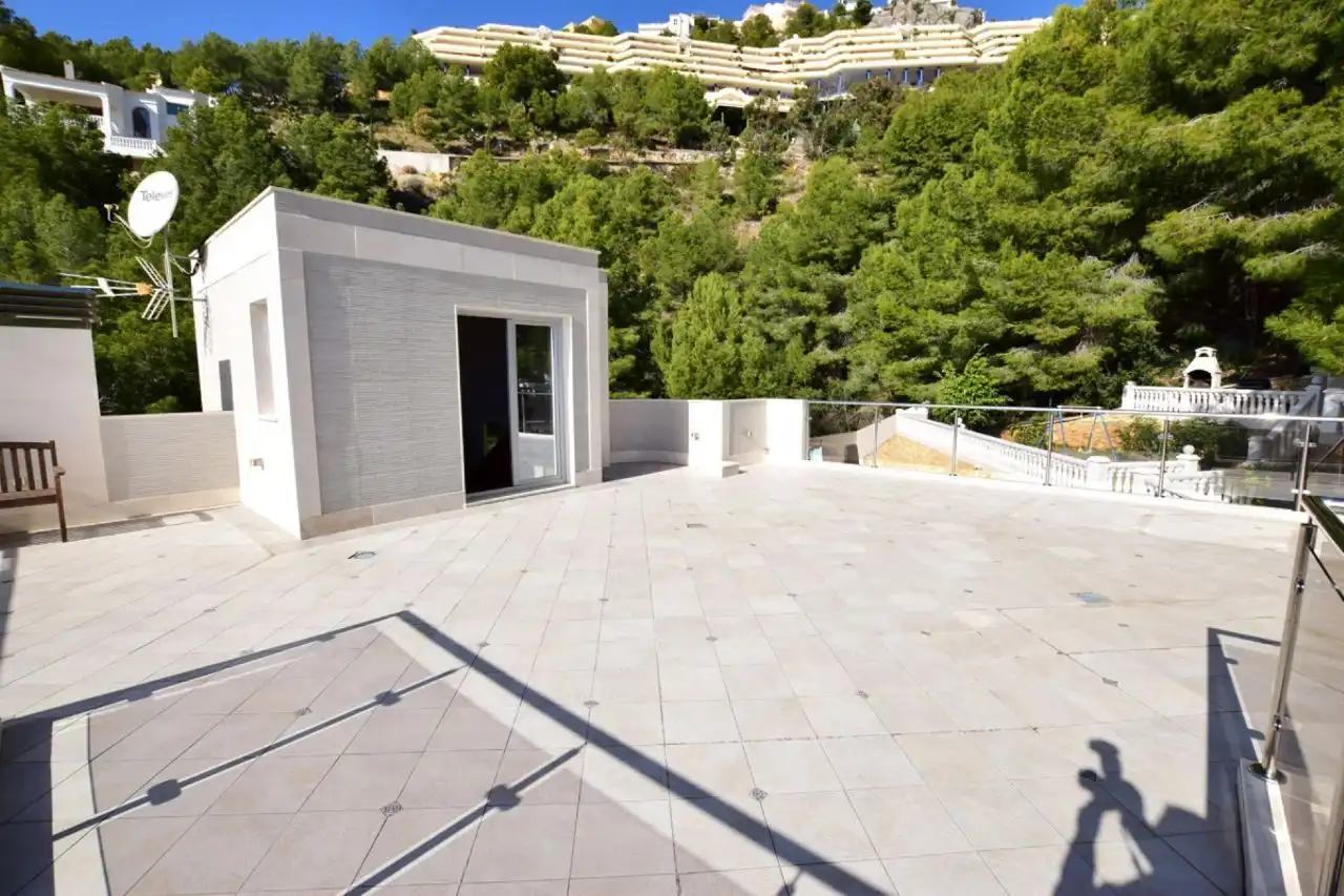 Terraza de Casa o chalet en venta en Altea con Aire acondicionado, Jardín privado y Trastero