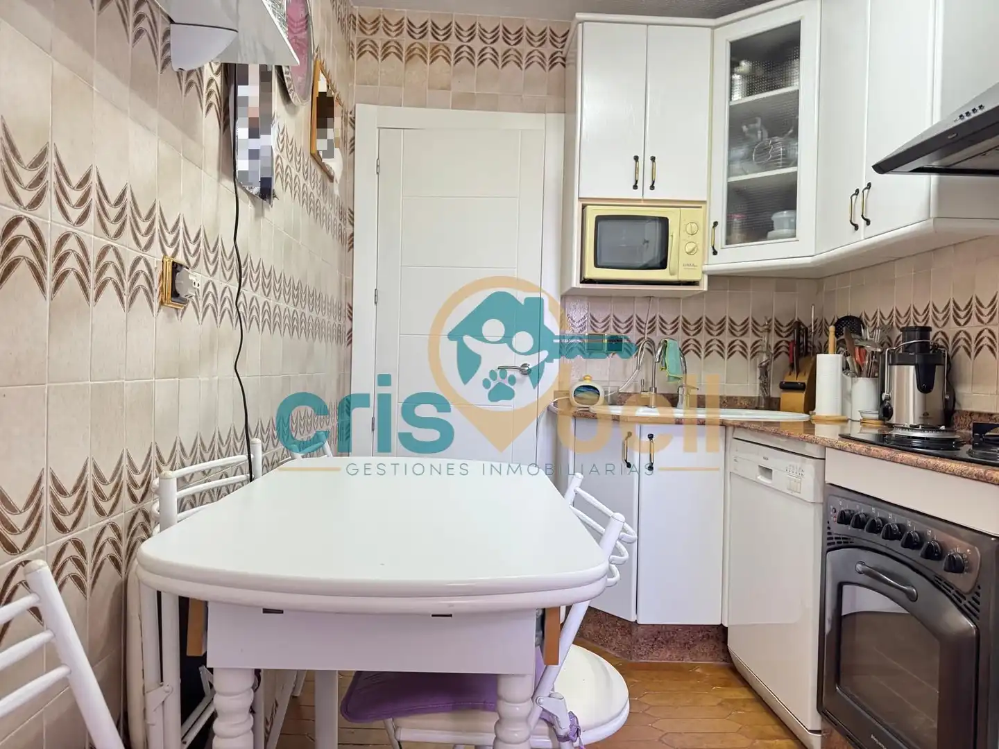 Kitchen of Flat for sale in Lorca  with Air Conditioner, Furnished and Oven