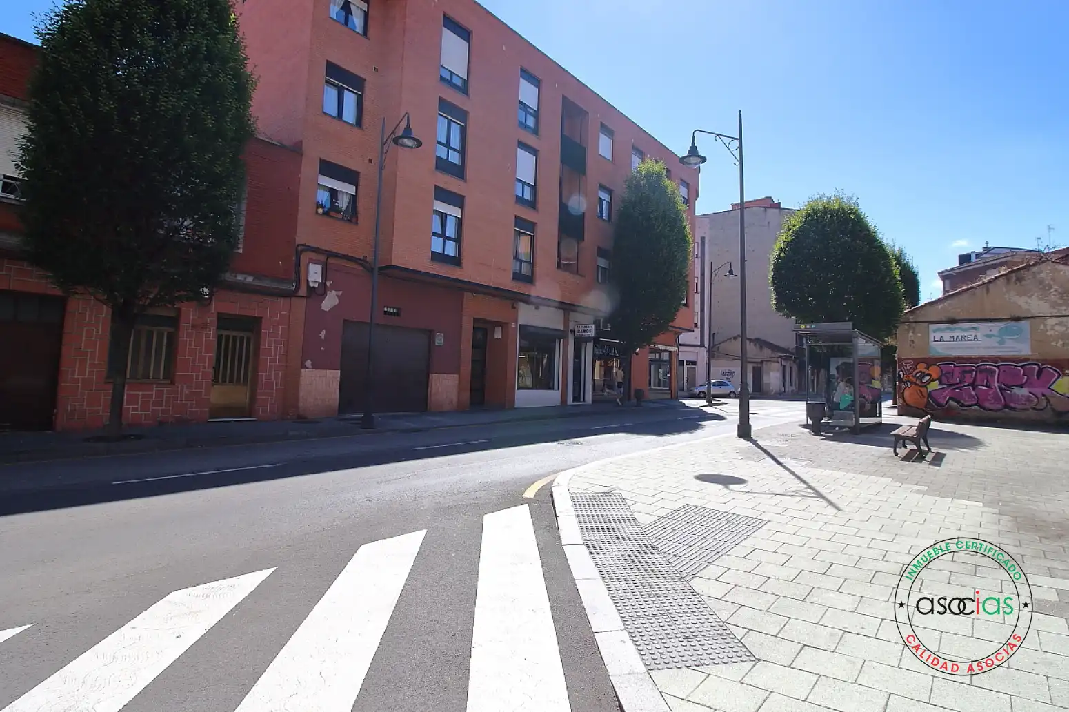 Vista exterior de Piso en venta en Gijón  con Calefacción, Parquet y Terraza