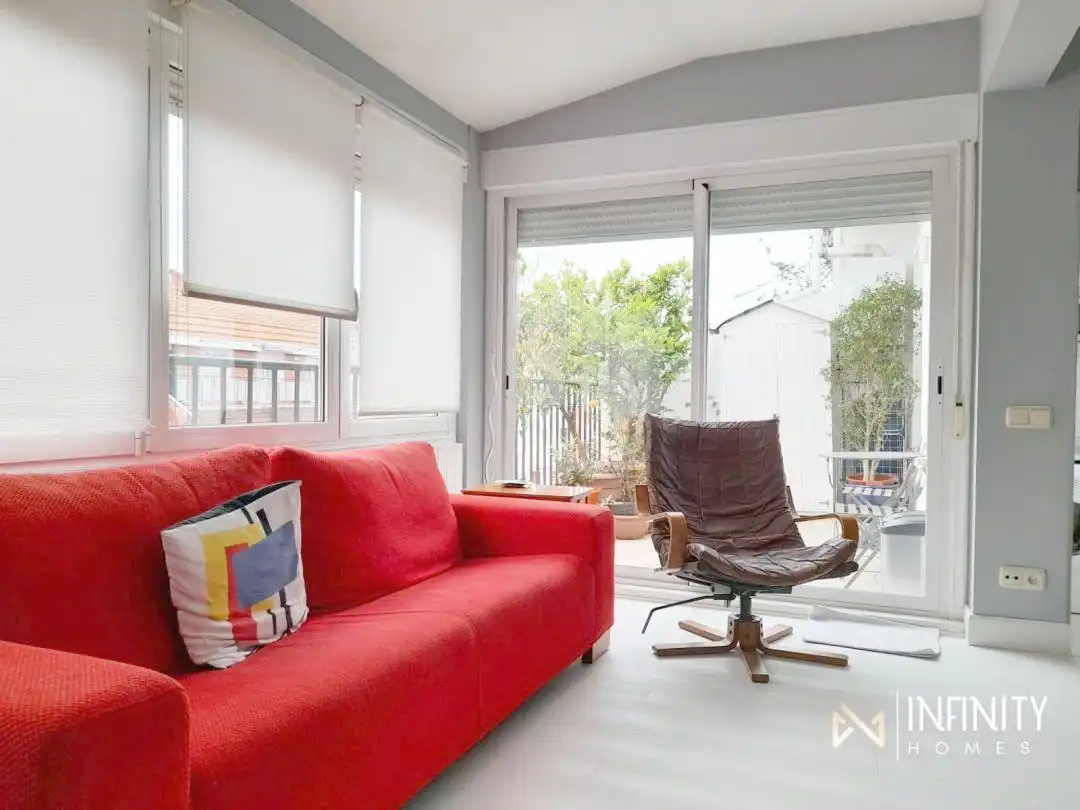 Sala de estar de Piso de alquiler en Bilbao  con Calefacción y Terraza