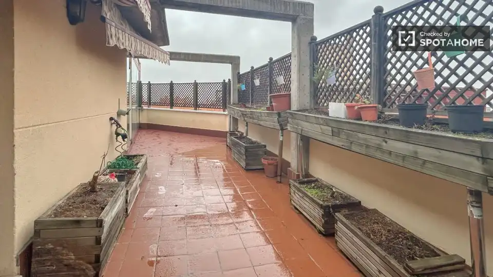 Terrace of Flat for rent in Madrid  with Air Conditioner, Heating and Furnished