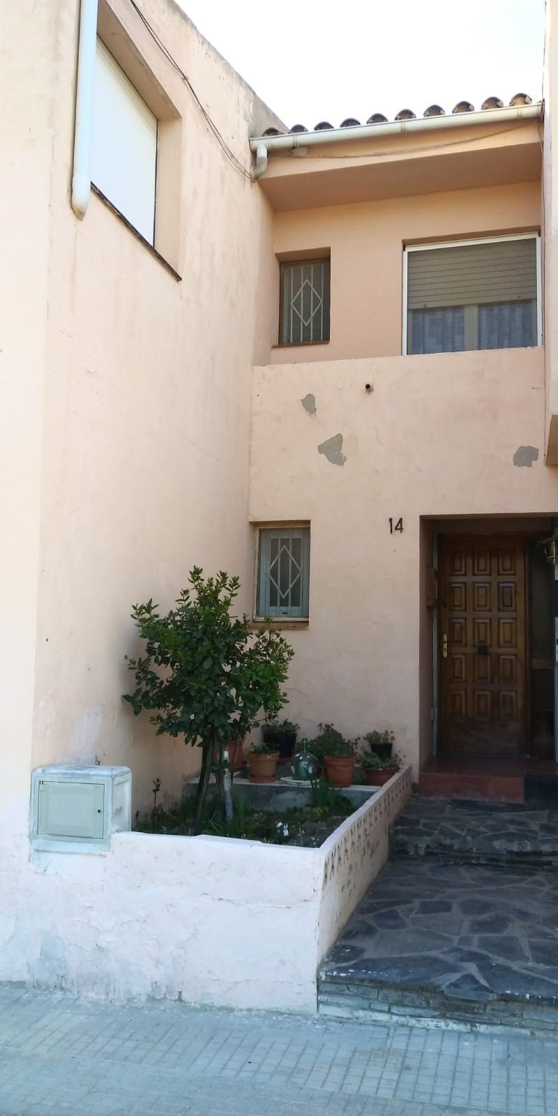 Exterior view of Single-family semi-detached for sale in Vinaixa  with Heating, Private garden and Terrace