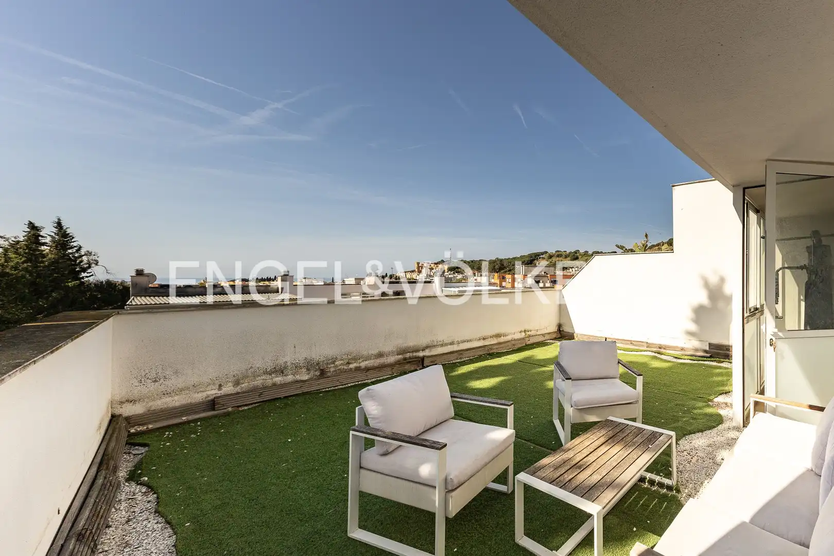 Terraza de Casa adosada en venta en Canet de Mar con Aire acondicionado, Calefacción y Jardín privado