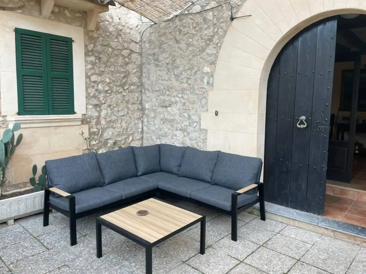 Terrasse von Country house zur Miete in Pollença mit Klimaanlage, Heizung und Privatgarten