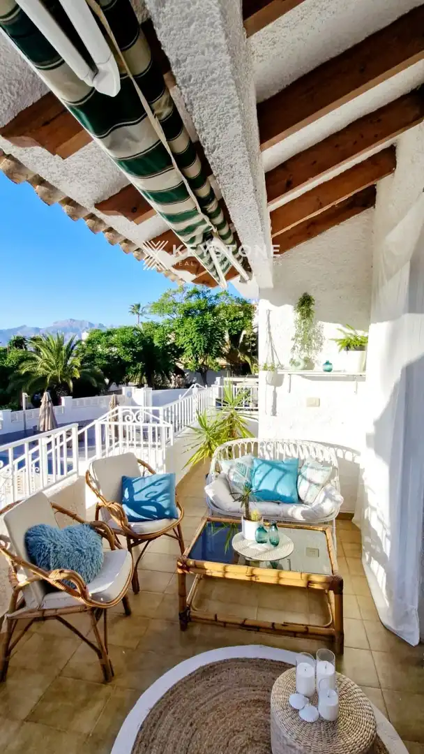 Terraza de Piso de alquiler en L'Alfàs del Pi con Aire acondicionado, Terraza y Trastero