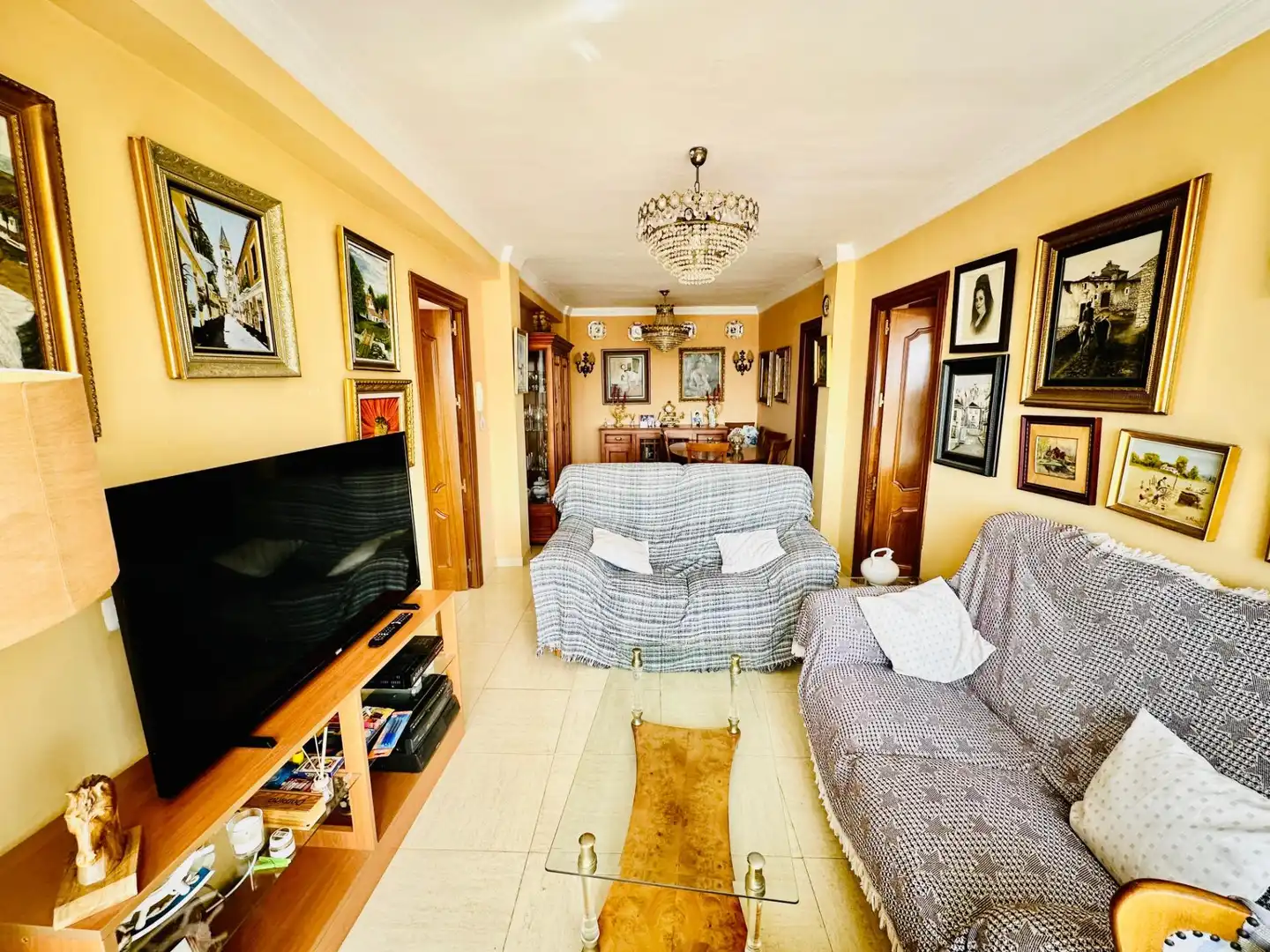 Sala d'estar de Pis en venda en Málaga Capital amb Aire condicionat