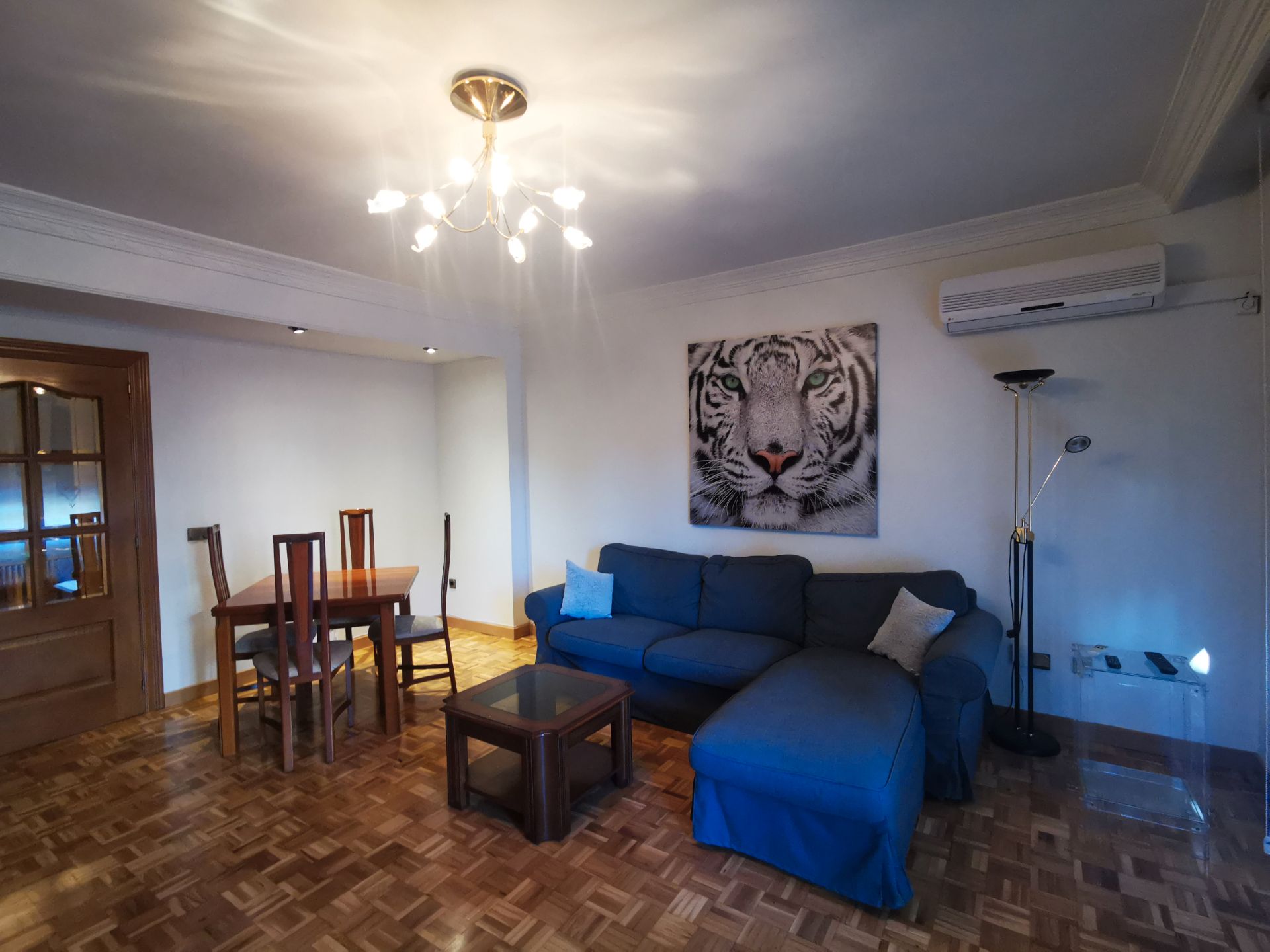 Living room of Flat for sale in Salamanca Capital  with Air Conditioner, Heating and Parquet flooring