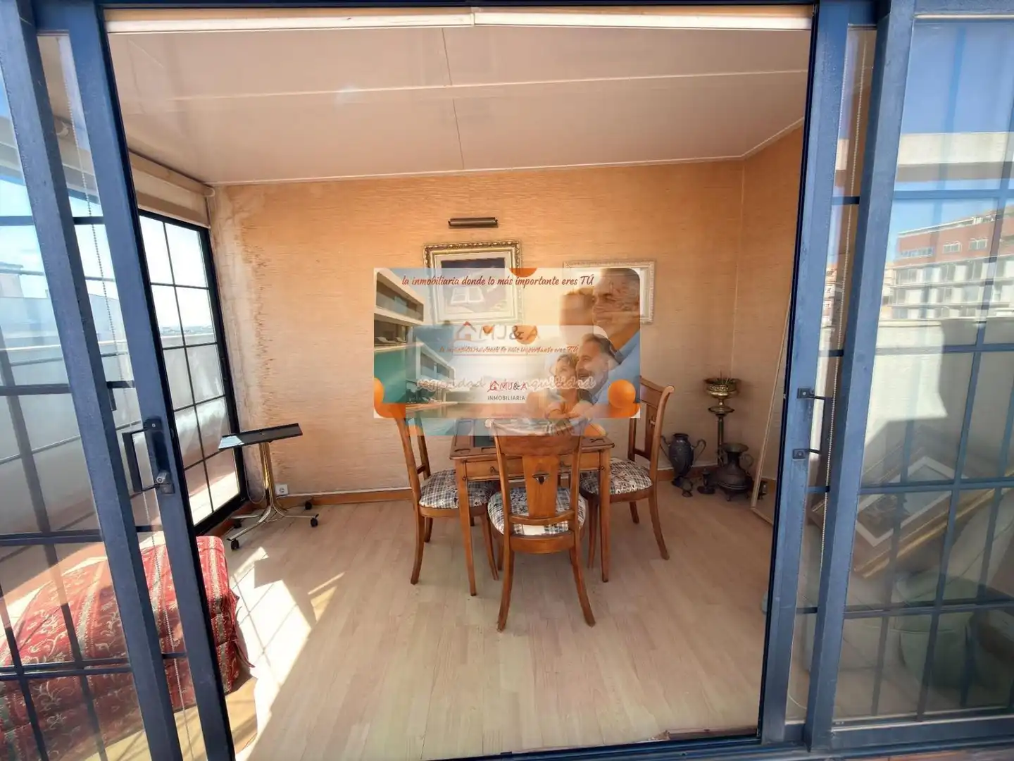 Comedor de Dúplex en venta en Castellón de la Plana / Castelló de la Plana con Calefacción, Parquet y Terraza
