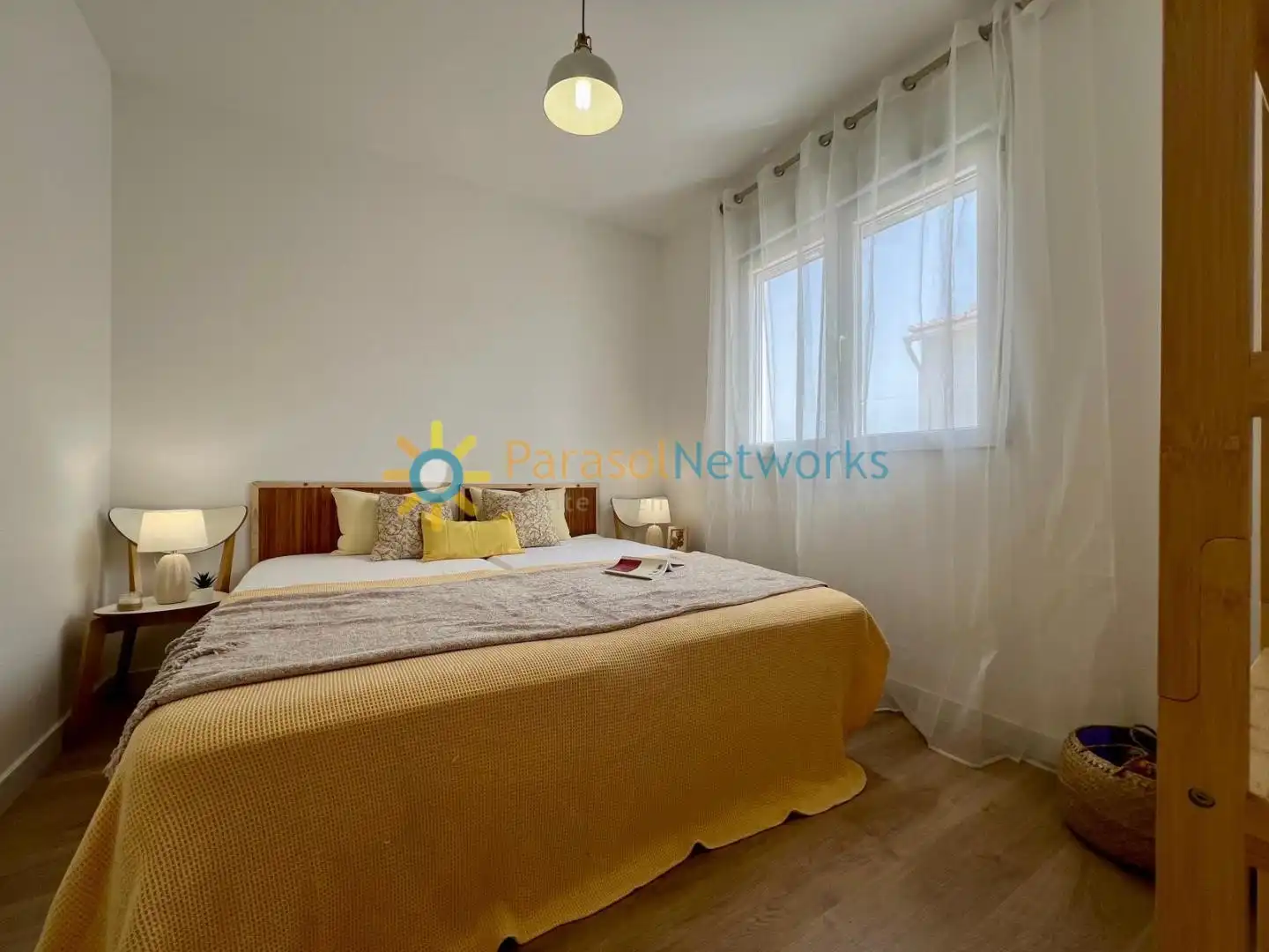 Bedroom of Apartments for rent in Oliva  with Air Conditioner, Terrace and Furnished
