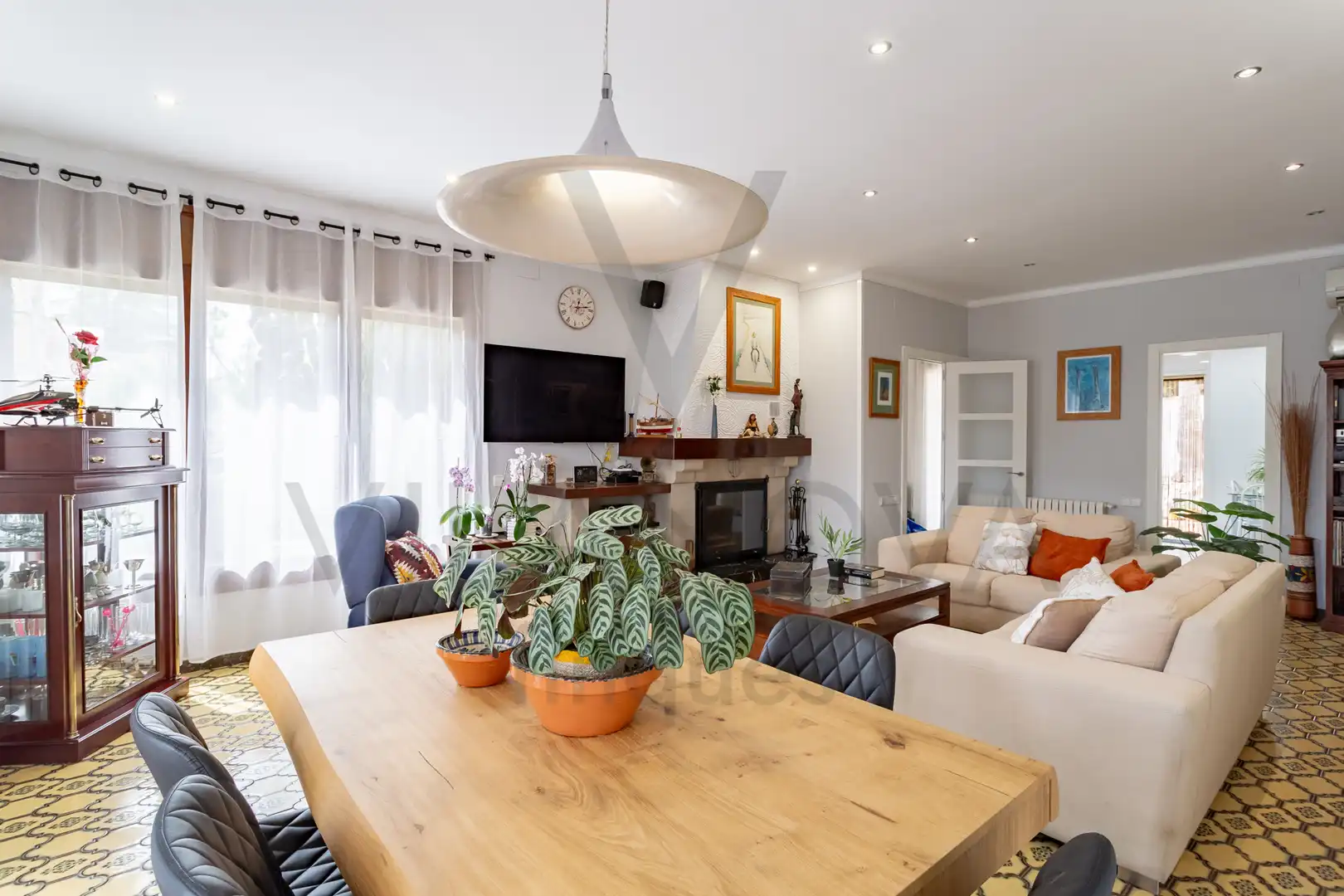 Sala d'estar de Casa o xalet en venda en Valls amb Aire condicionat, Calefacció i Jardí privat