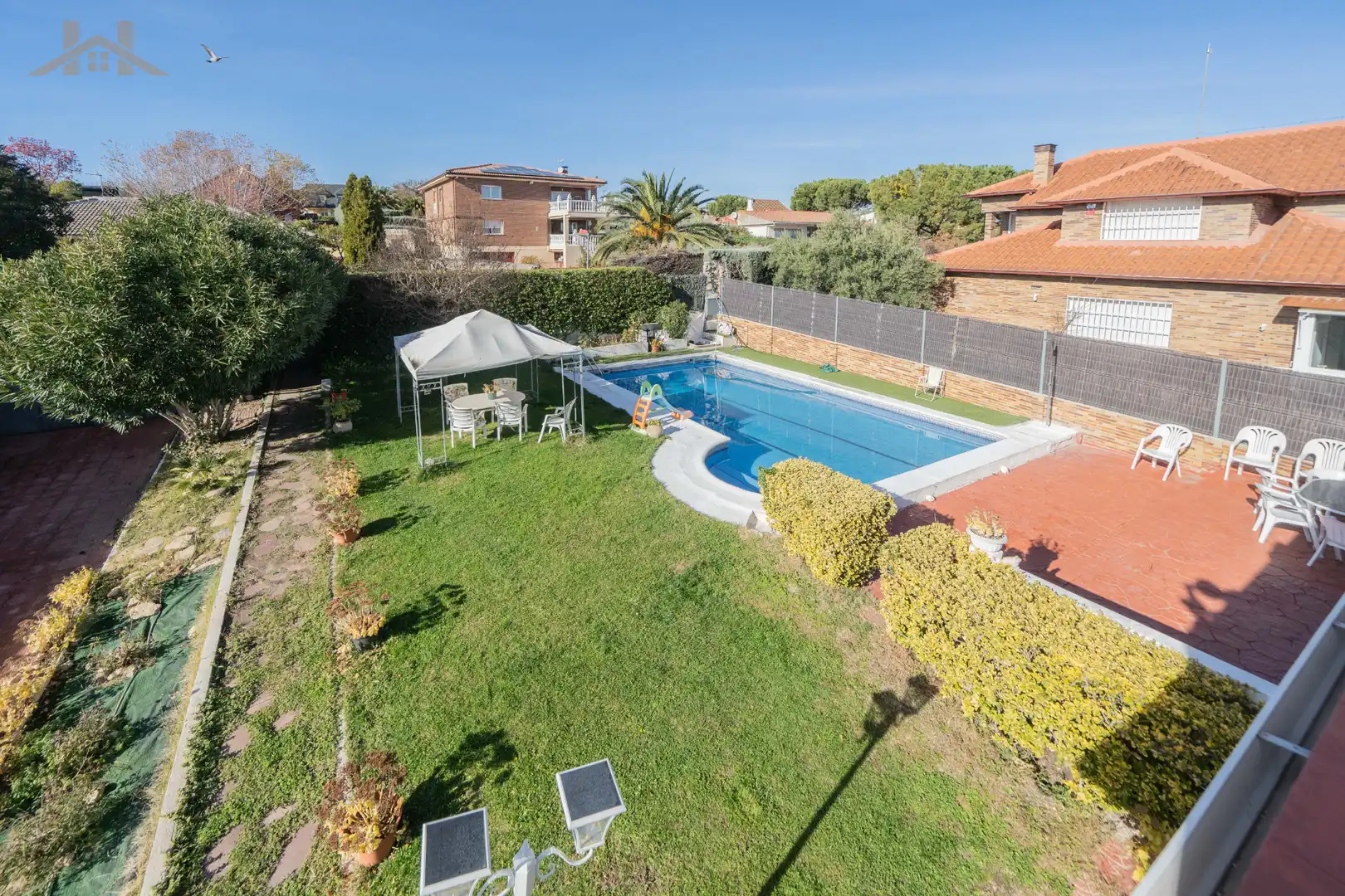 Swimming pool of Houses for sale in Villanueva del Pardillo  with Heating, Private garden and Terrace