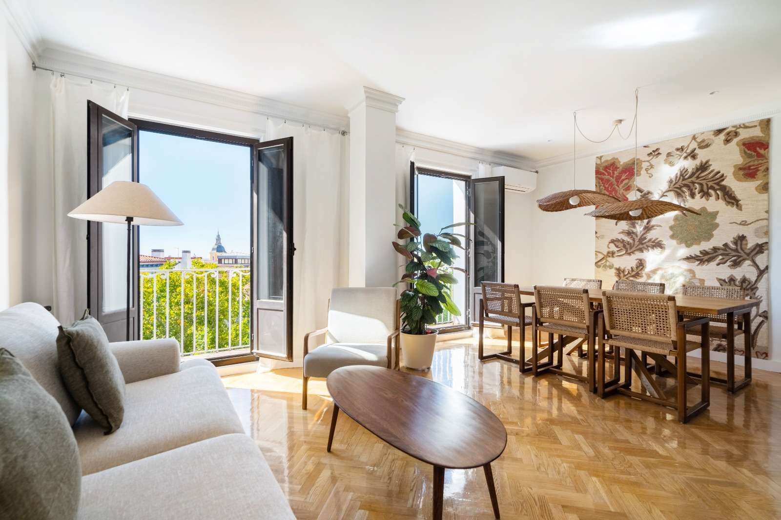 Sala d'estar de Apartament per a compartir en  Madrid Capital amb Aire condicionat, Calefacció i Terrassa