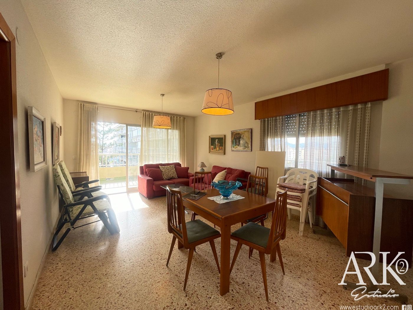 Sala d'estar de Apartament en venda en Gandia amb Terrassa, Piscina i Forn