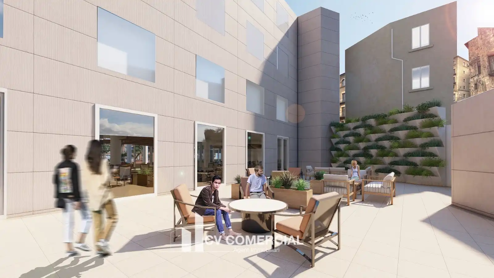 Terraza de Oficina de alquiler en Barcelona con Aire acondicionado y Terraza