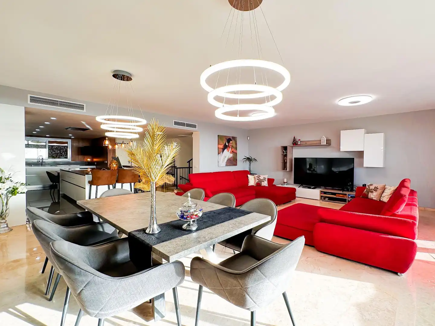 Living room of Houses for sale in Santiago del Teide  with Air Conditioner, Private garden and Terrace