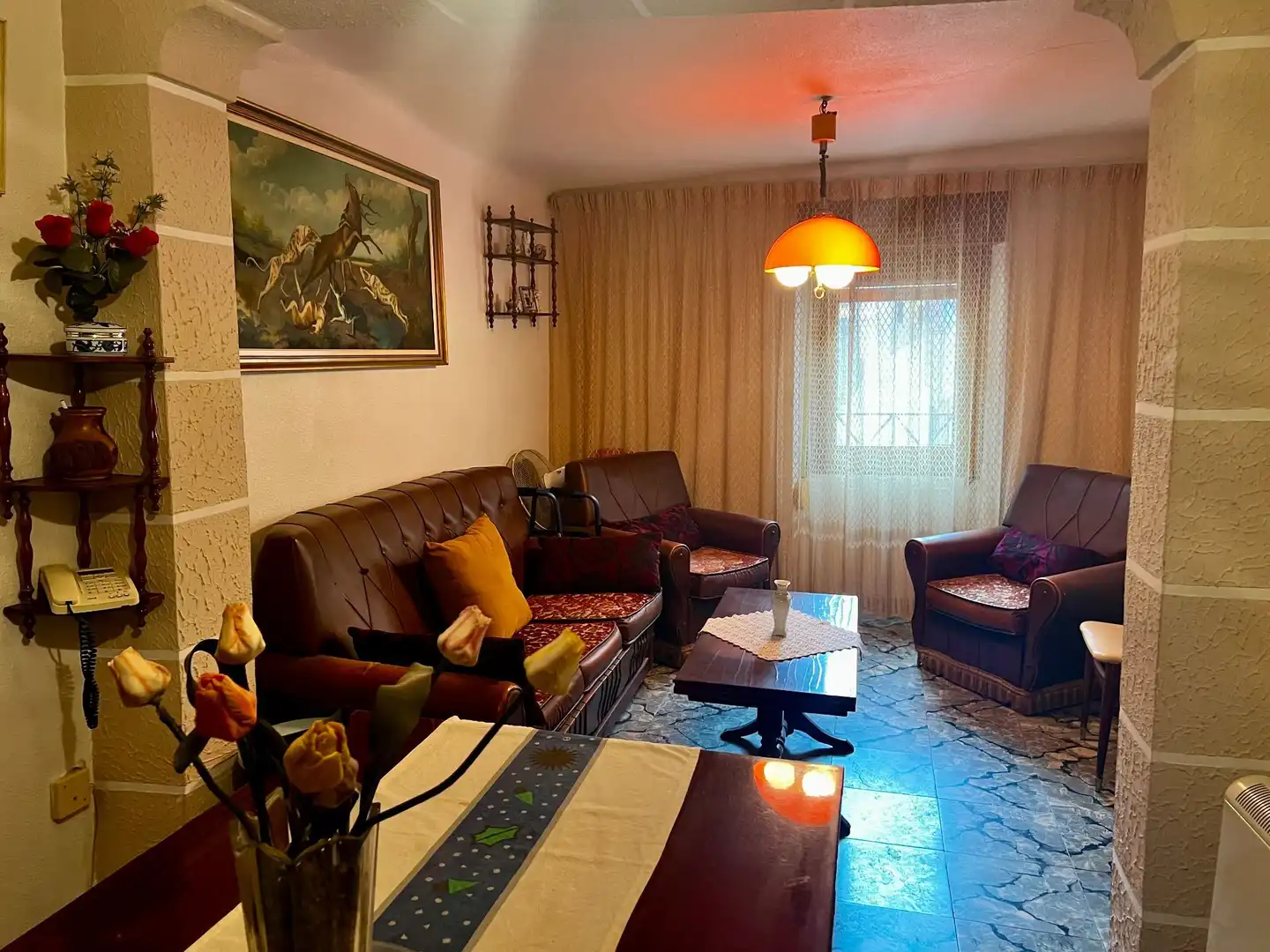 Sala de estar de Finca rústica en venta en Biar con Calefacción, Terraza y Trastero
