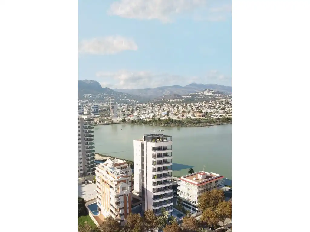 Vista exterior de Apartamento en venta en Calpe / Calp con Aire acondicionado, Calefacción y Jardín privado