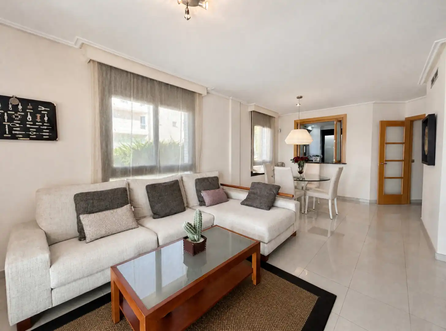 Living room of Flat for sale in Roses  with Air Conditioner, Heating and Terrace