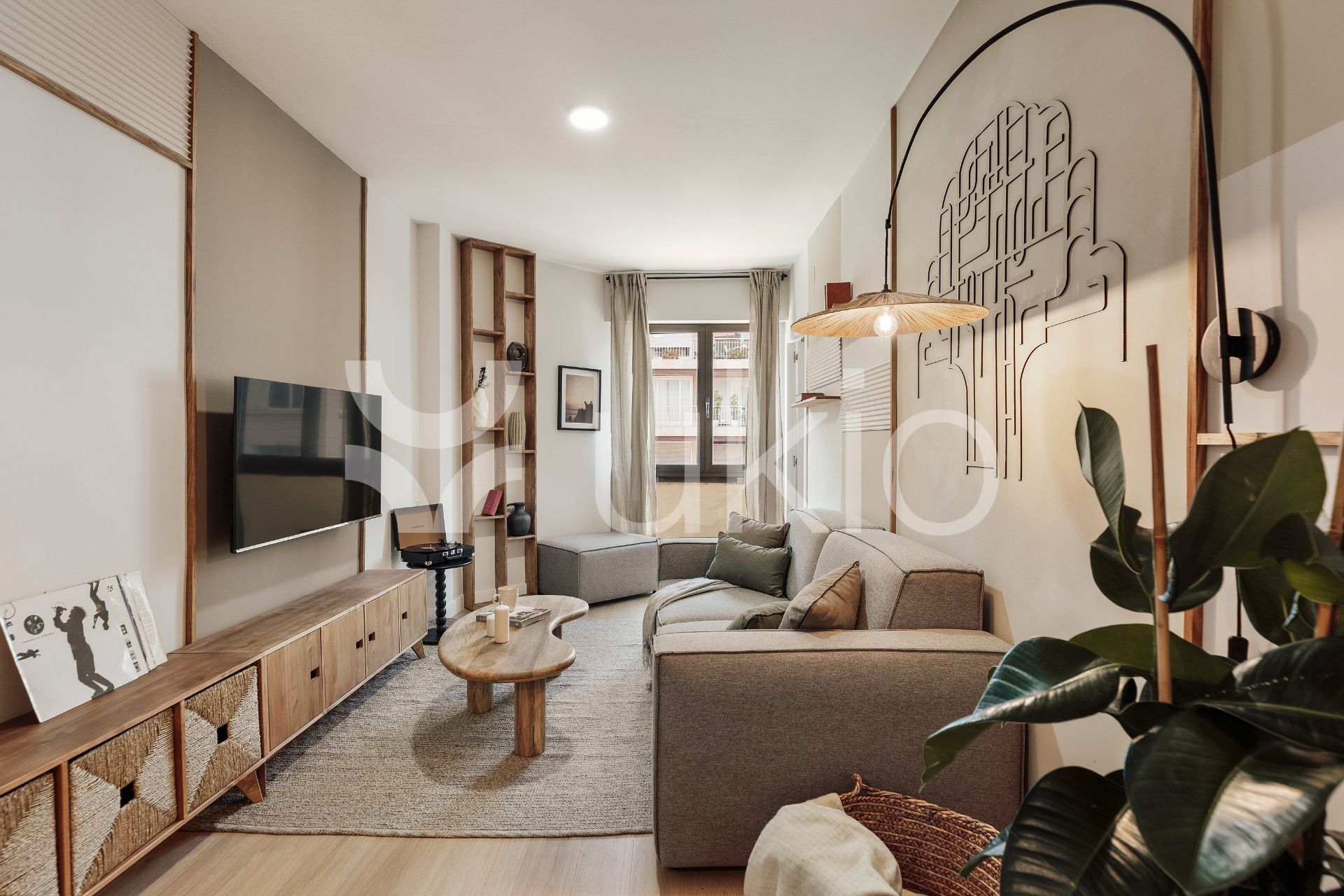 Living room of Apartment to rent in  Barcelona Capital  with Air Conditioner, Heating and Furnished