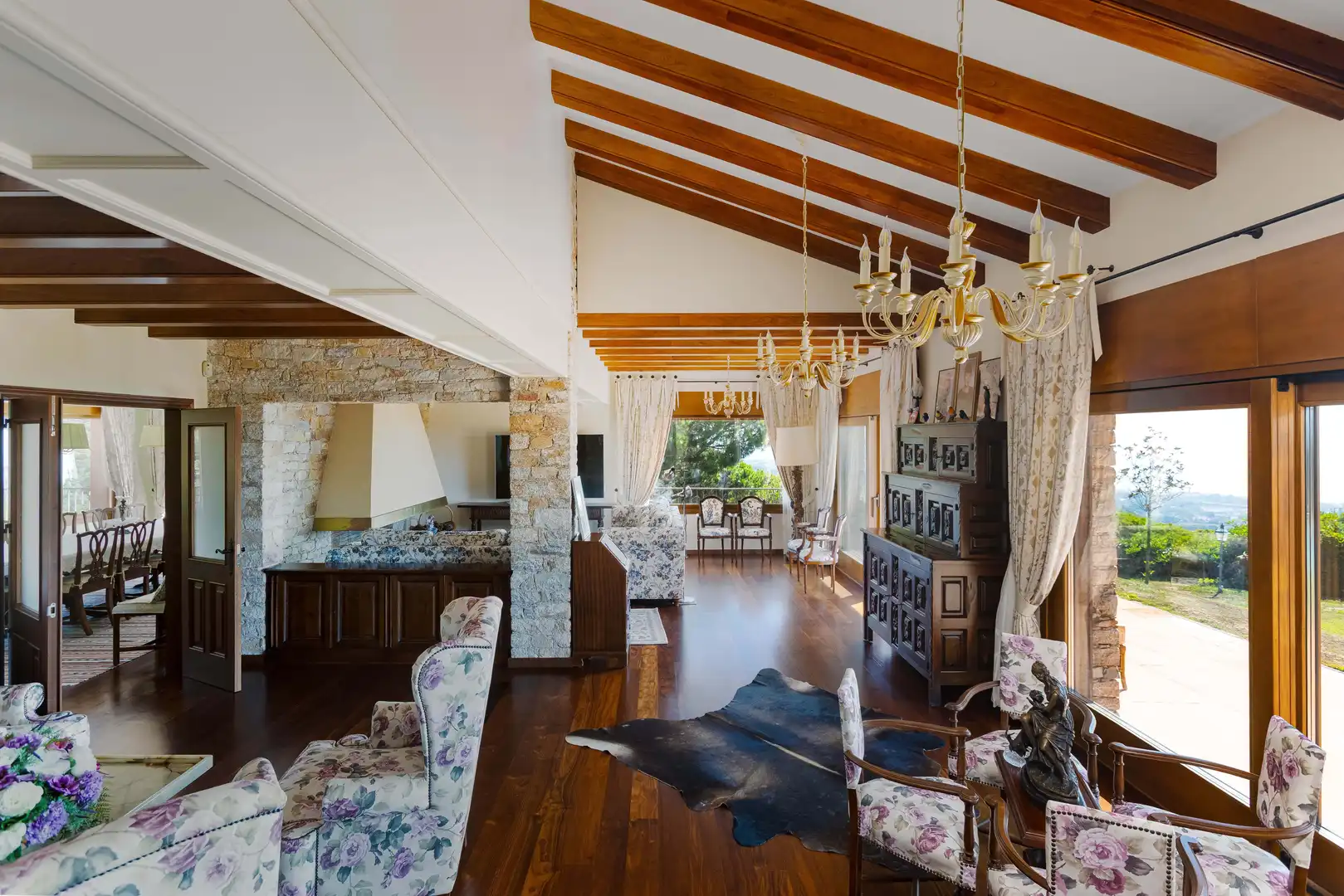 Sala d'estar de Casa o xalet en venda en Sant Andreu de Llavaneres amb Aire condicionat, Calefacció i Terrassa