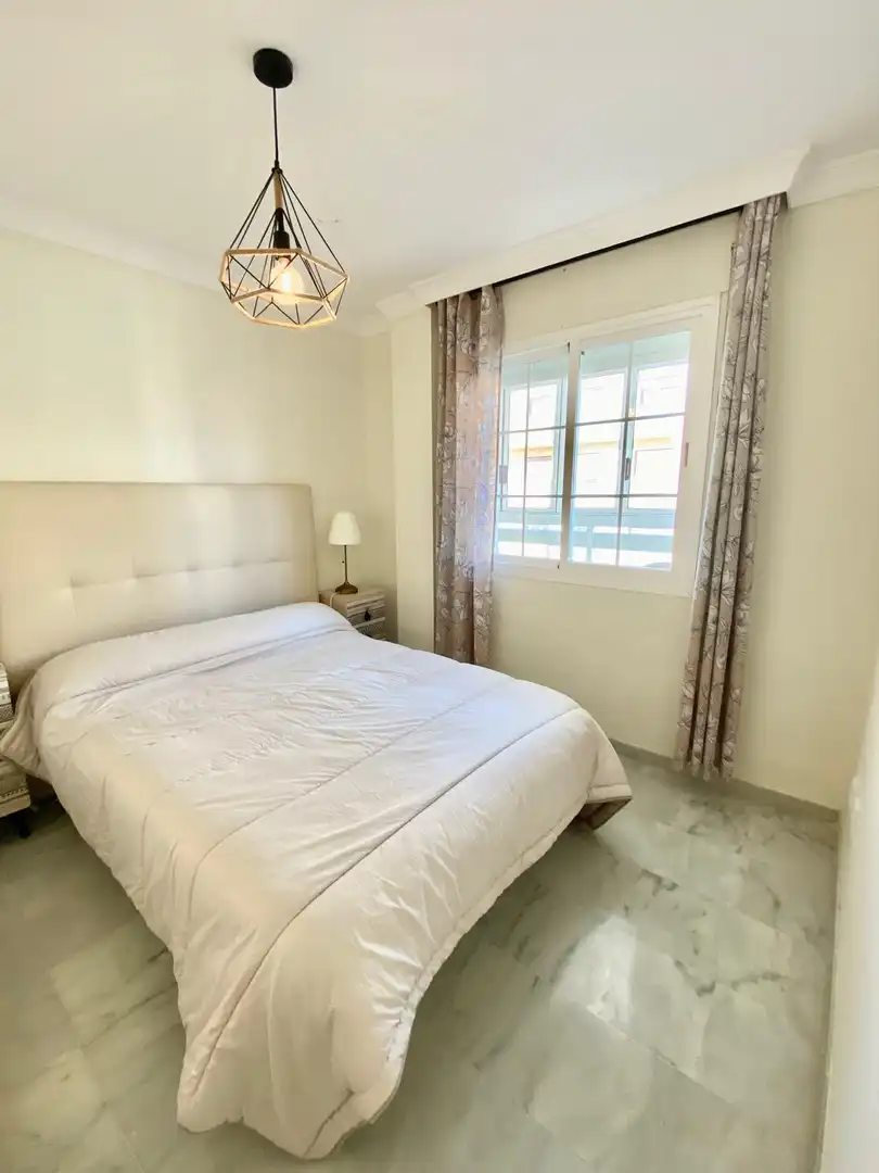 Bedroom of Apartments for rent in Marbella  with Air Conditioner, Furnished and Balcony