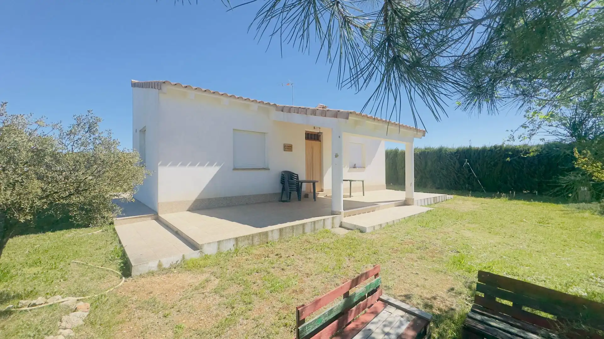 Jardín de Finca rústica en venta en Villarrobledo con Jardín privado, Amueblado y Horno