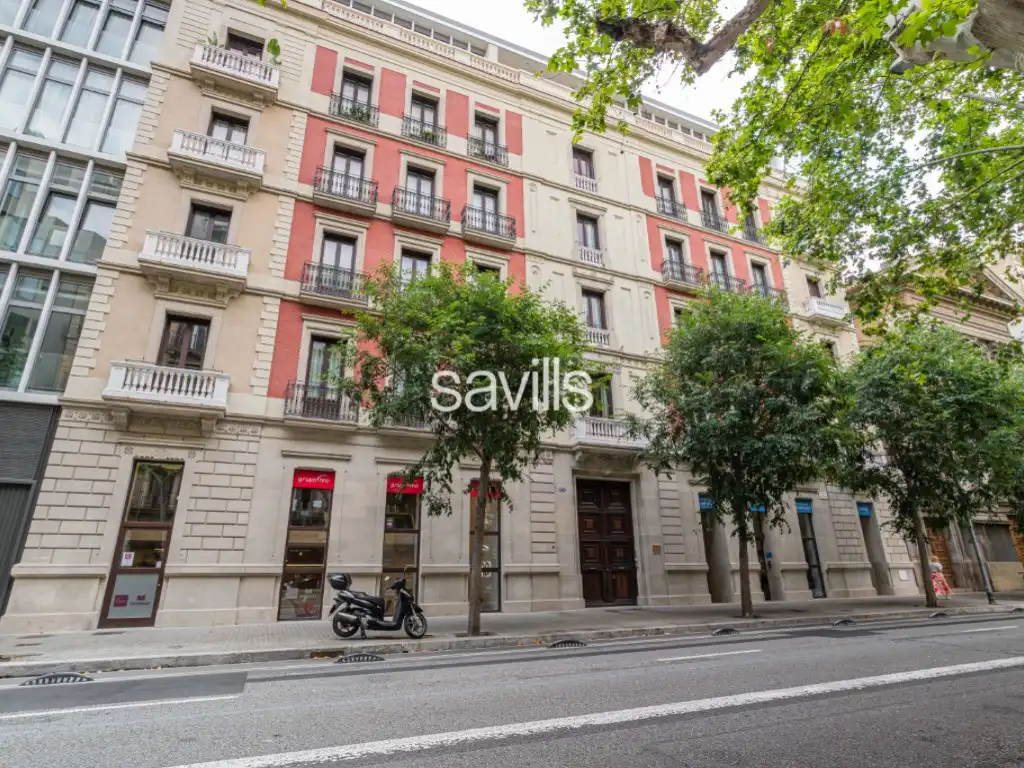 Außenansicht von Wohnungen zur Miete in Barcelona mit Klimaanlage und Möbliert