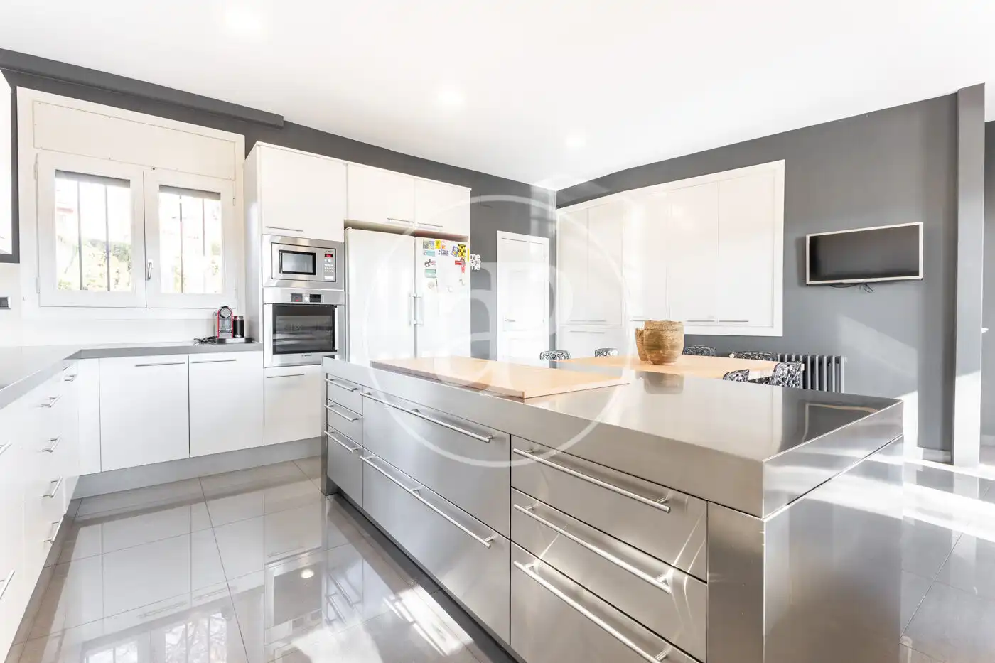 Kitchen of Houses for sale in Sant Cugat del Vallès  with Air Conditioner, Heating and Private garden