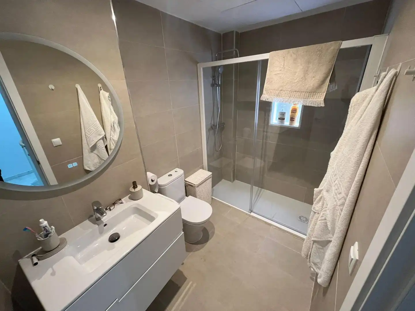 Badezimmer von Maisonette zum Verkauf in Sevilla mit Klimaanlage, Möbliert und Balkon