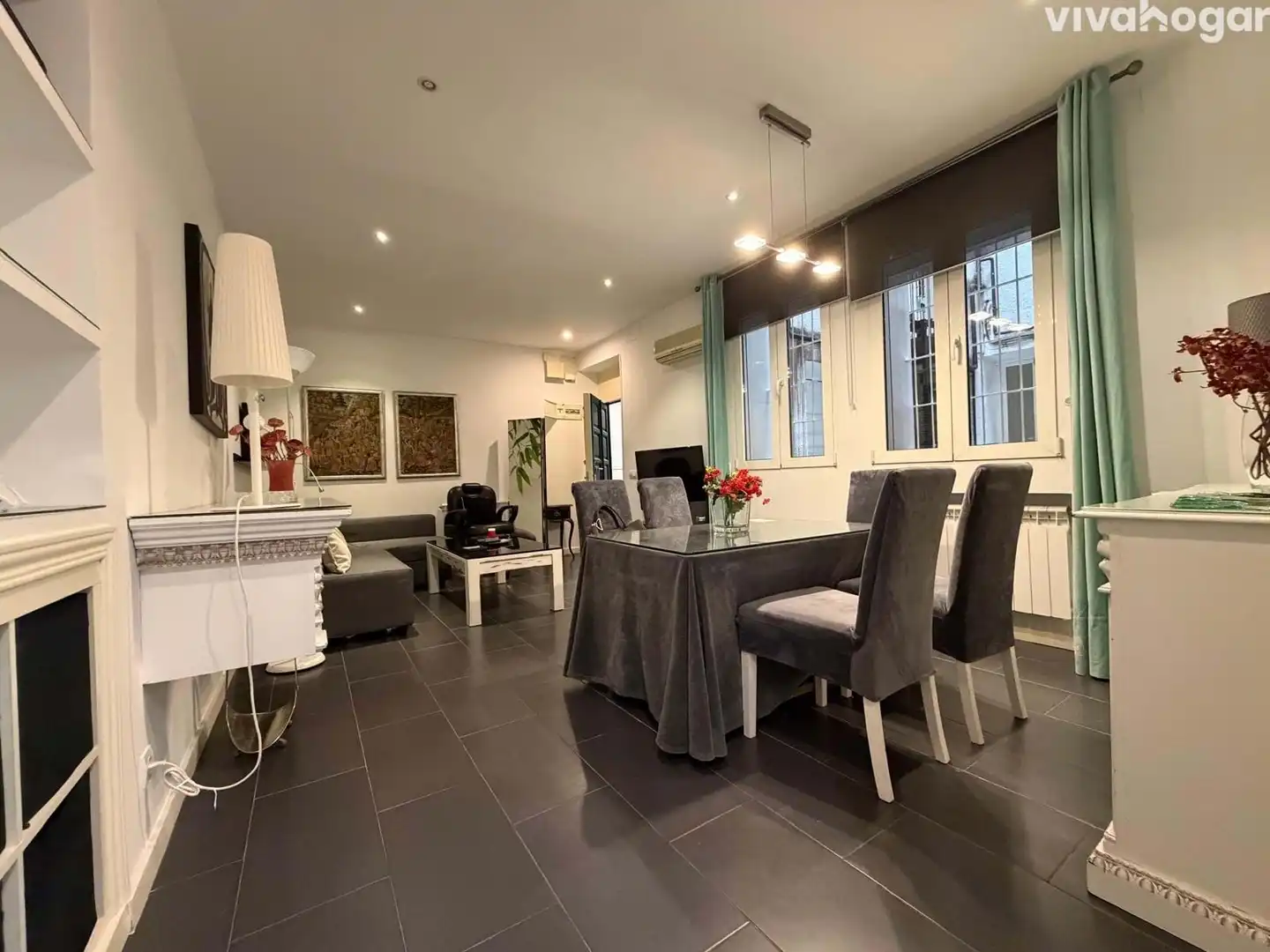 Comedor de Piso de alquiler en Madrid con Aire acondicionado, Calefacción y Amueblado