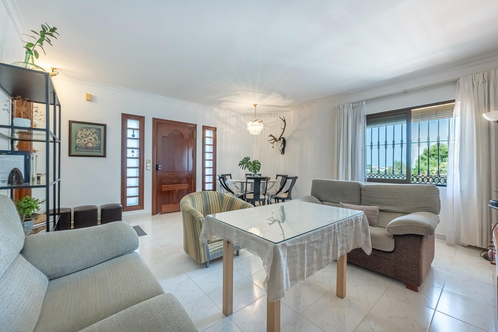 Sala de estar de Apartamento en venta en Mijas con Jardín privado y Terraza
