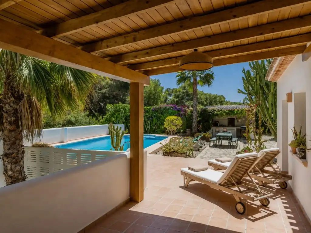 Terrasse von Haus oder Chalet zur Miete in Jávea / Xàbia mit Heizung, Privatgarten und Terrasse