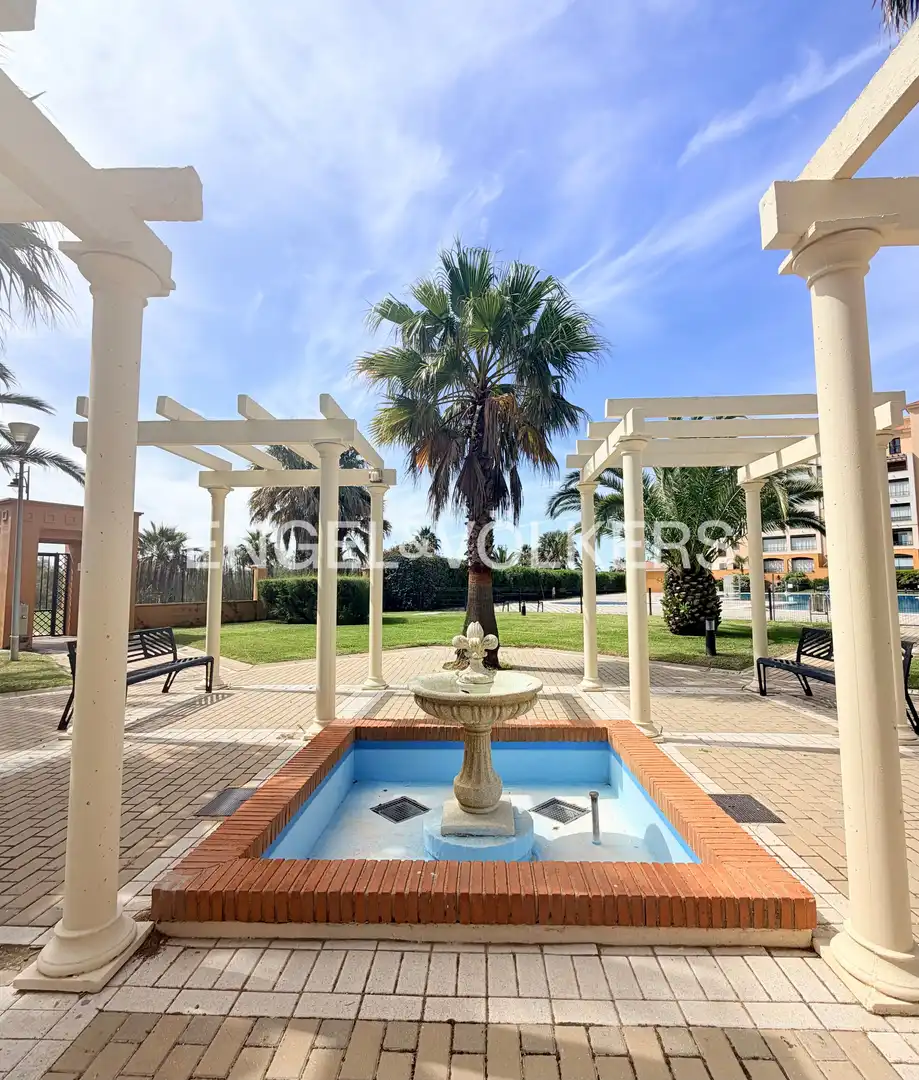 Terrasse von Wohnung zur Miete in Ayamonte mit Klimaanlage, Heizung und Privatgarten