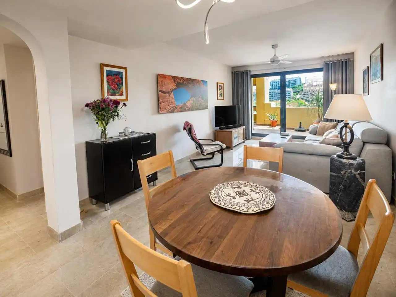 Comedor de Apartamento en venta en Manilva con Aire acondicionado, Calefacción y Terraza