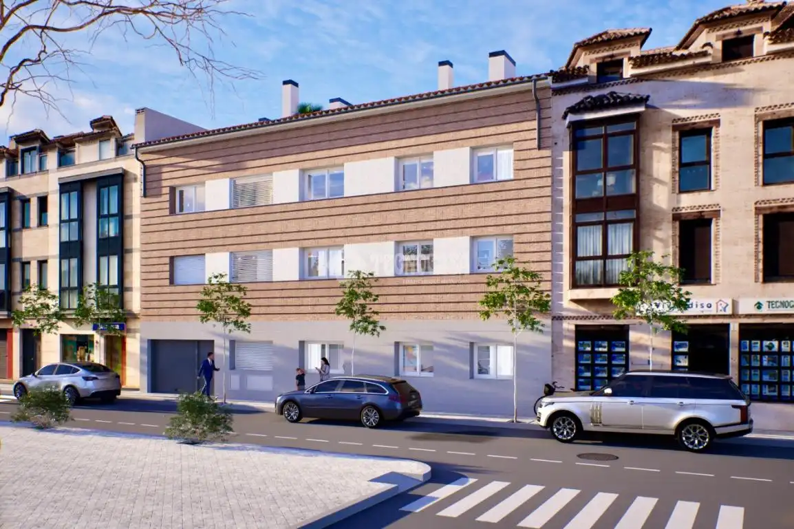 Vista exterior de Pis en venda en Cabanillas del Campo amb Calefacció, Terrassa i Domòtica