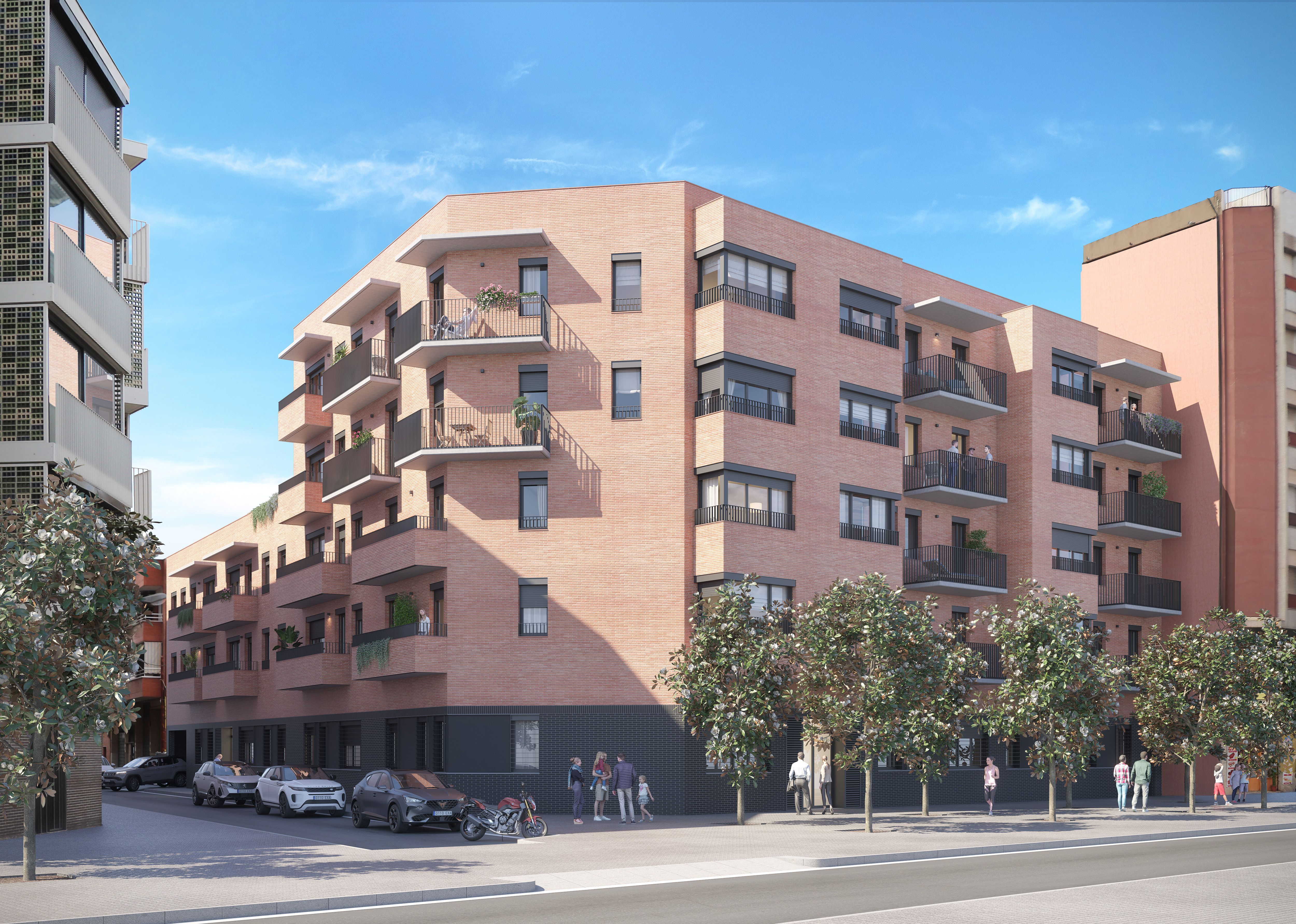 Exterior view of Planta baja for sale in L'Hospitalet de Llobregat  with Air Conditioner, Heating and Parquet flooring