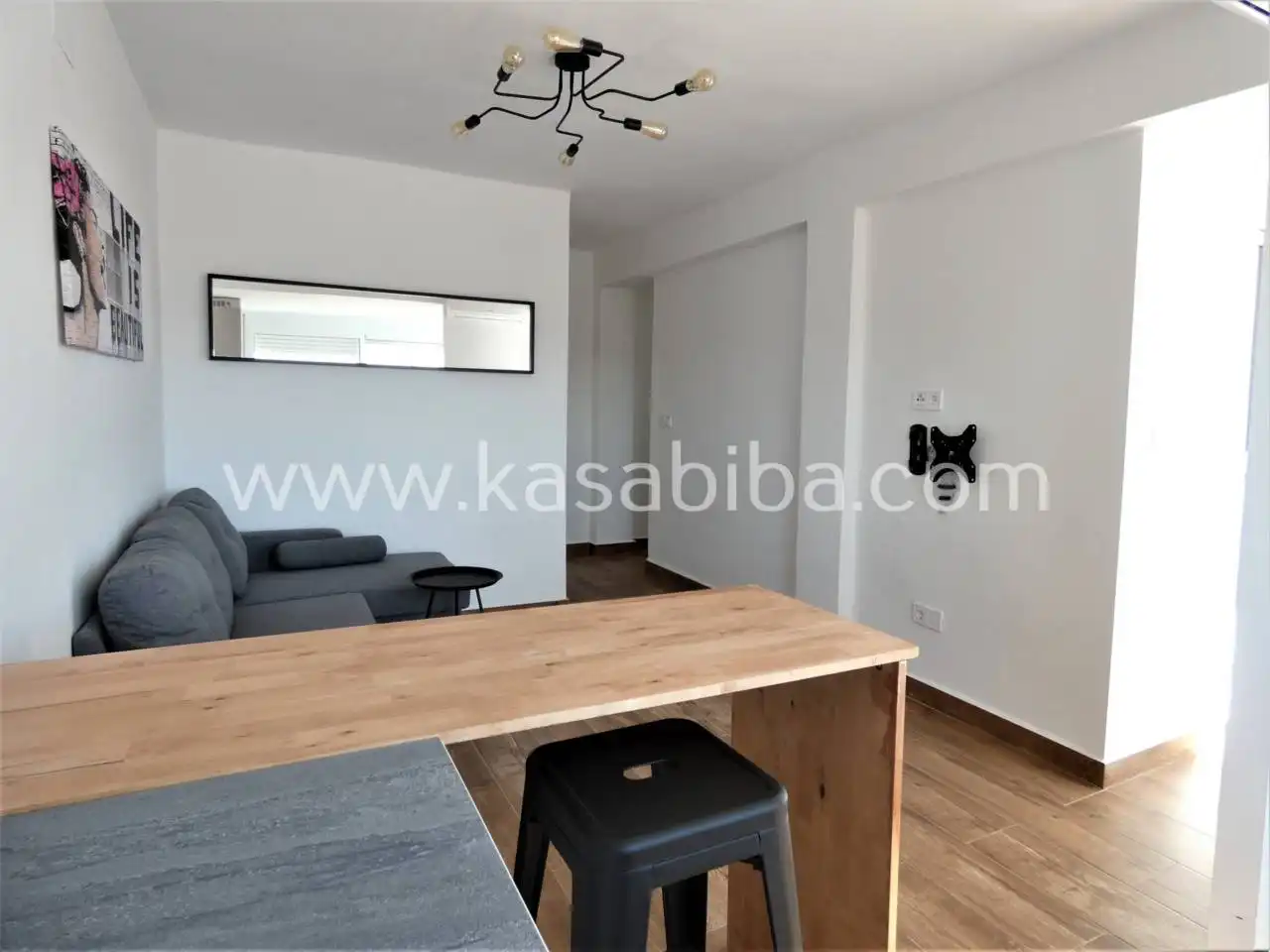 Wohnzimmer von Wohnung zur Miete in Valencia mit Klimaanlage, Heizung und Terrasse