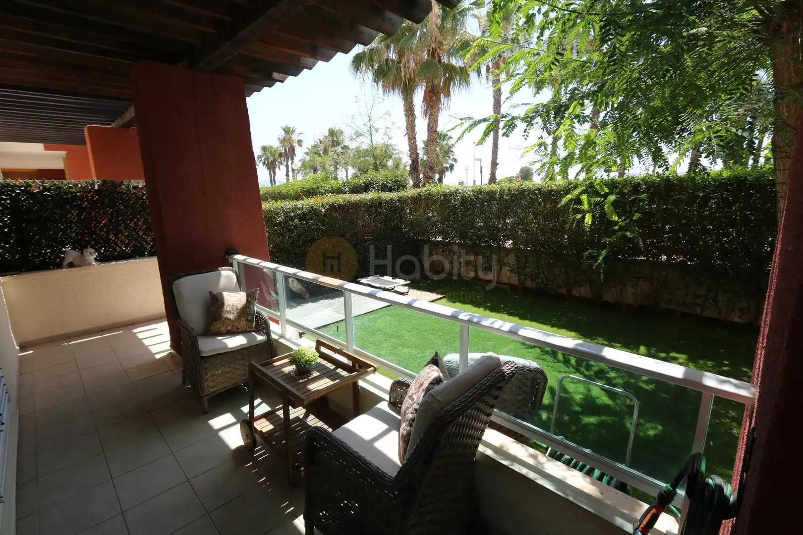 Terraza de Planta baja en venta en Fuente Álamo de Murcia con Aire acondicionado, Calefacción y Jardín privado