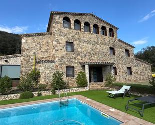 Exterior view of Country house for sale in Girona Capital  with Air Conditioner, Swimming Pool and Balcony