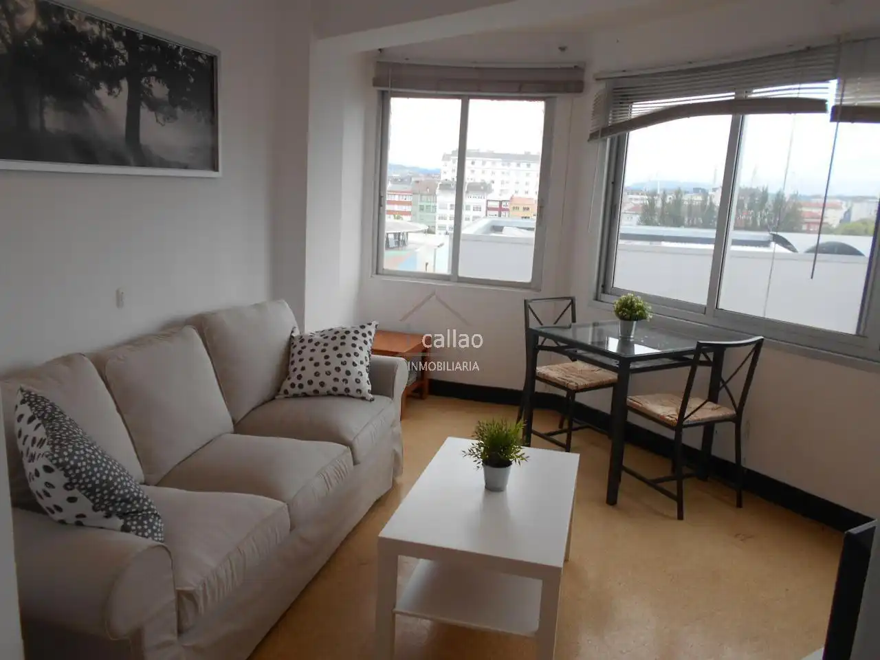 Living room of Flat for rent in Ferrol  with Furnished and Pets allowed