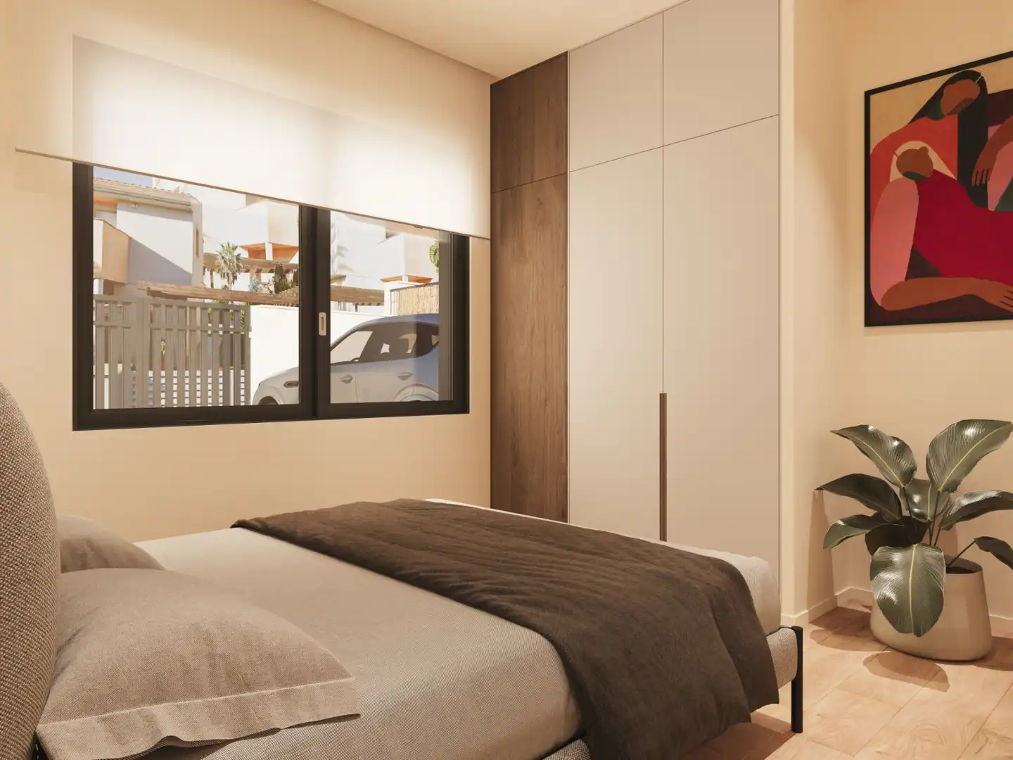 Bedroom of Detached homes for sale in Roda de Berà  with Air Conditioner, Heating and Private garden