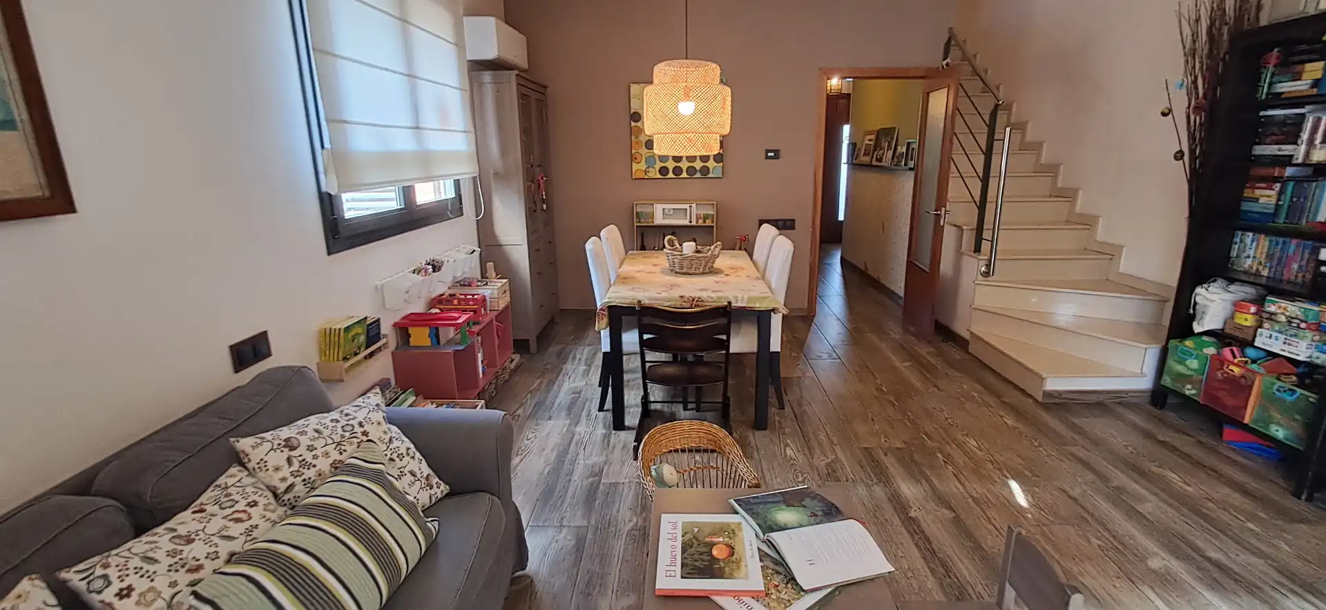 Dining room of Detached homes for sale in Sant Antoni de Vilamajor  with Air Conditioner, Heating and Terrace